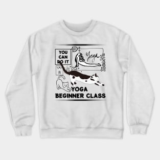 YOGA BEGINNER CLASS, HEALTH Crewneck Sweatshirt